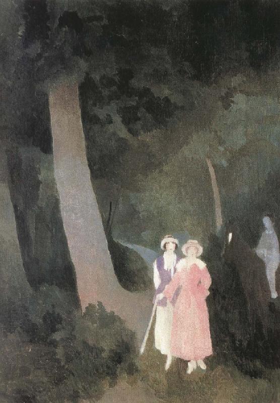 Marie Laurencin walking at the forest China oil painting art